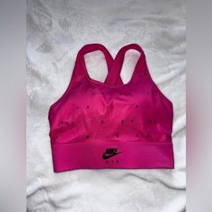 Nike sport bra pink size Medium